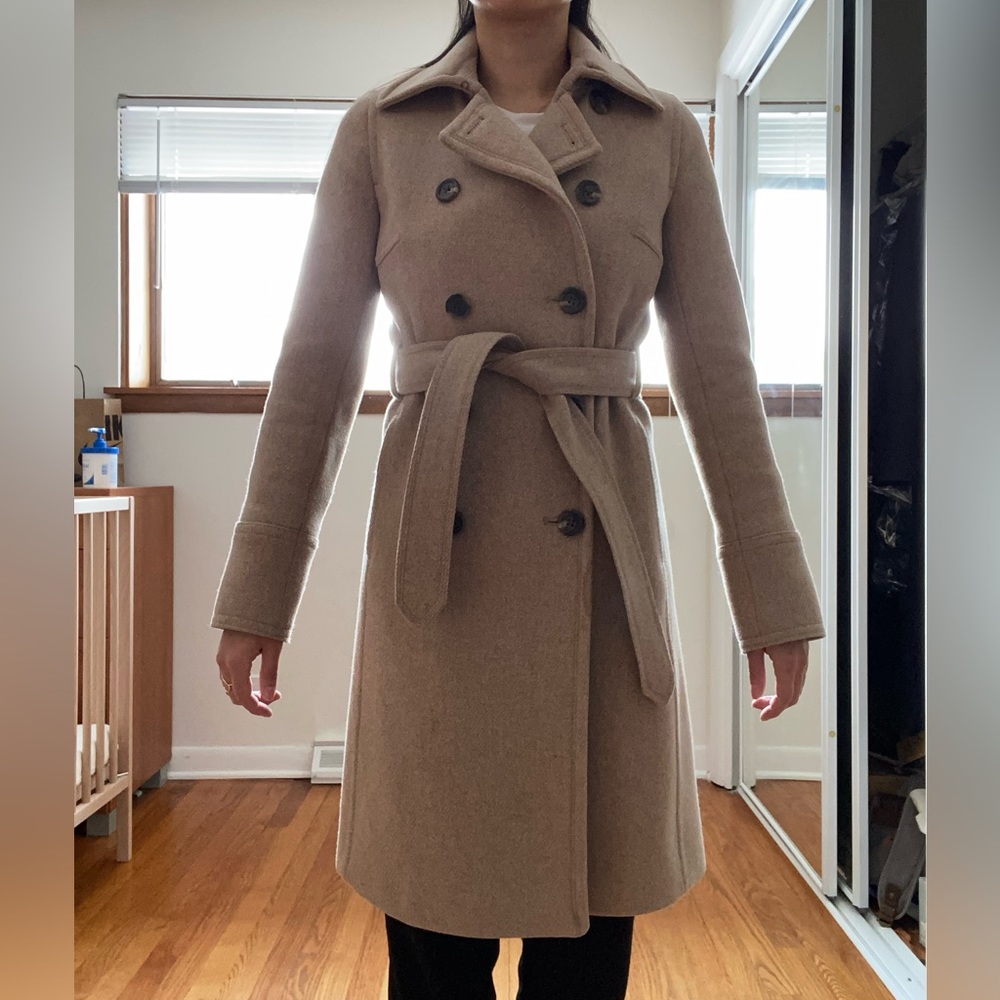 J. Crew Wool Peacoat Tan Beige Size 0